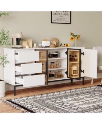 Buffet Cabinet with Storage White