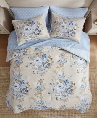 Heather Vintage Floral 7-Pc. Comforter Set, Queen