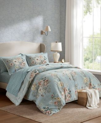 Heather Vintage Floral 7-Pc. Comforter Set, King