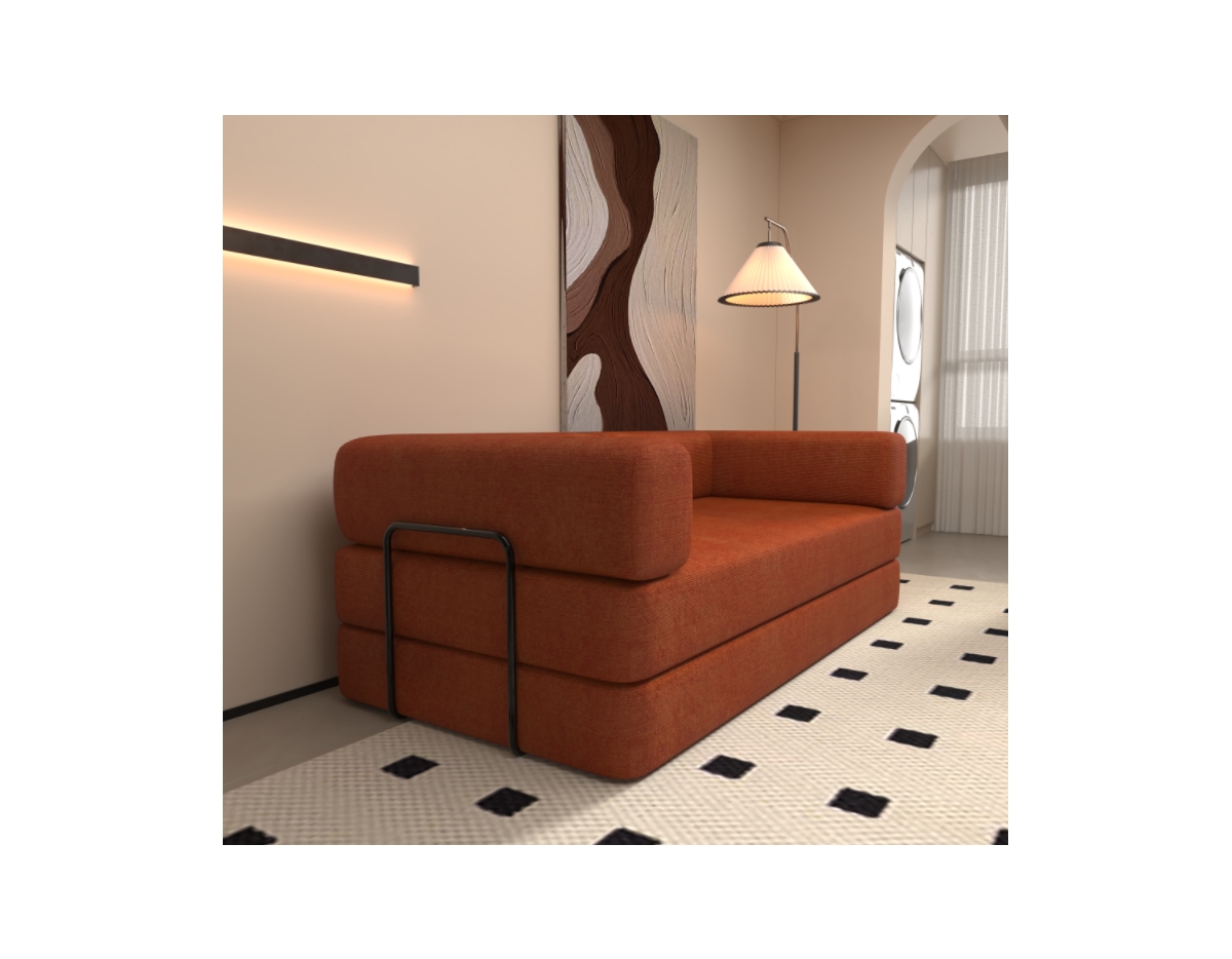 Streamdale Furniture Corduroy Convertible Sleeper Sofa Bed