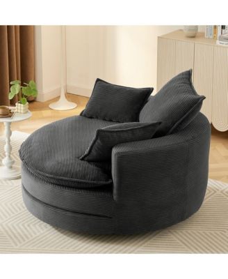 Streamdale 360 Swivel Barrel Chair with Pillows