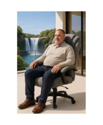 High Back Adjustable Fabric Office Chair - 9373H-Fabric