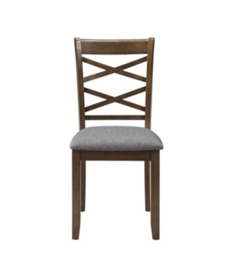 Streamdale Walnut Wood Dining Chairs Set of 4