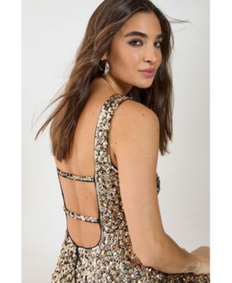 Women's Strappy Back Mini Dress