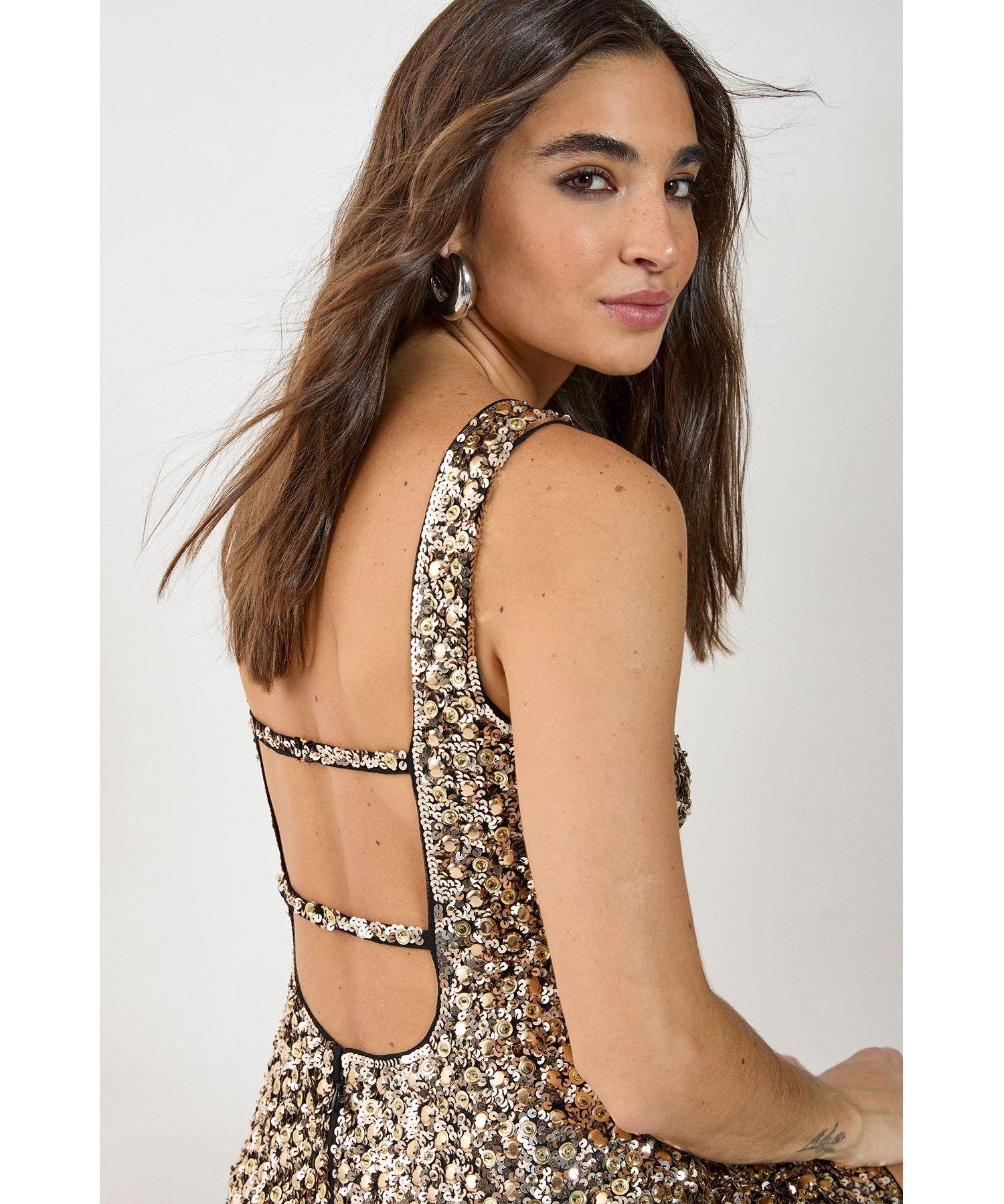 Women's Strappy Back Mini Dress
