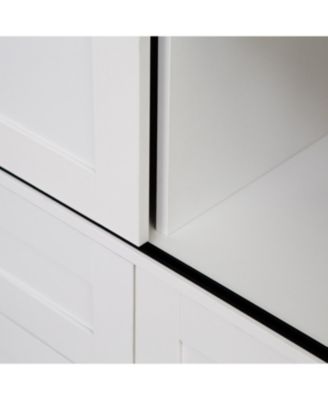 Tall Bedroom Armoire Wardrobe Closet with Barn Door