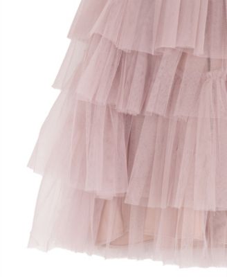 Girls' 7-16 Glitter Lace Bodice Dress