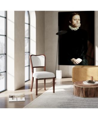 Walnut Upholstered Dining Chairs (Set of 2)