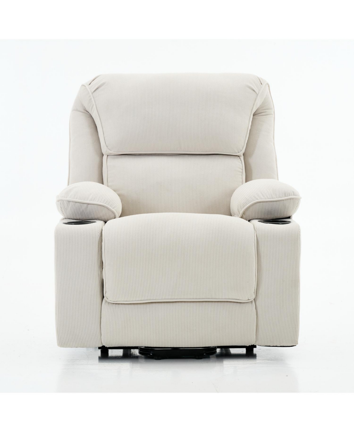 Streamdale Furniture Streamdale Ivory Remote-Controlled Heating and Massage Assistive Recliner for Seniors