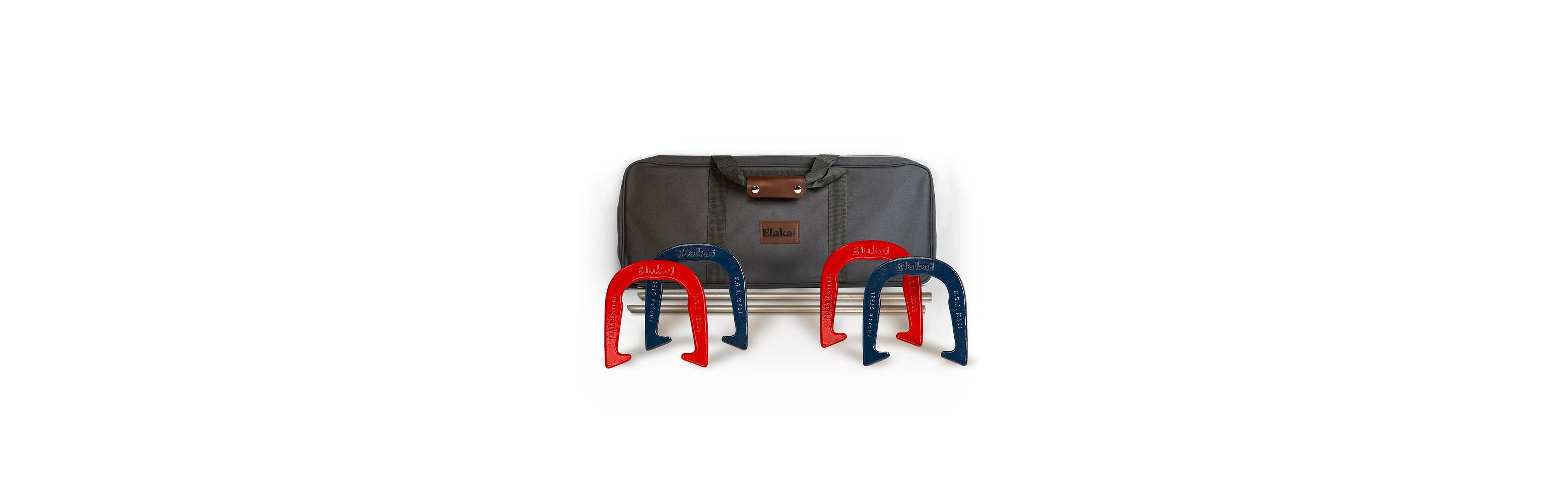 Elakai Outlander Forged Steel Horseshoe Game Set For 2-4 Players, Ages 13+
