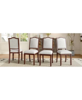 Farmhouse Upholstered Dining Chairs Set of 4