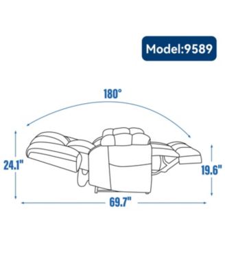  Dual Motor Power Lift Recliner with Heat & Massage