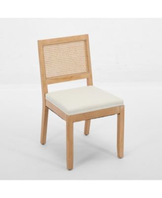 Streamdale Farmhouse Rattan Dining Chairs, Set of 2