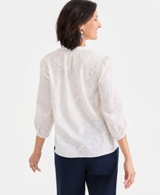 Women's Cotton Embroidered Blouse