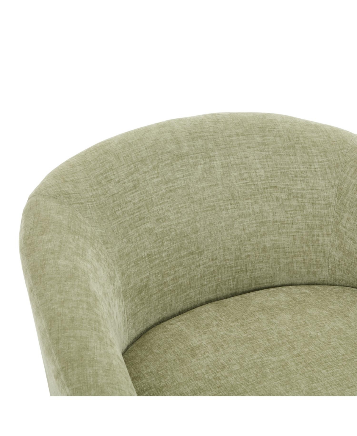 Streamdale Furniture Chenille Swivel Accent Chair - 360 Rotating Barrel, Green