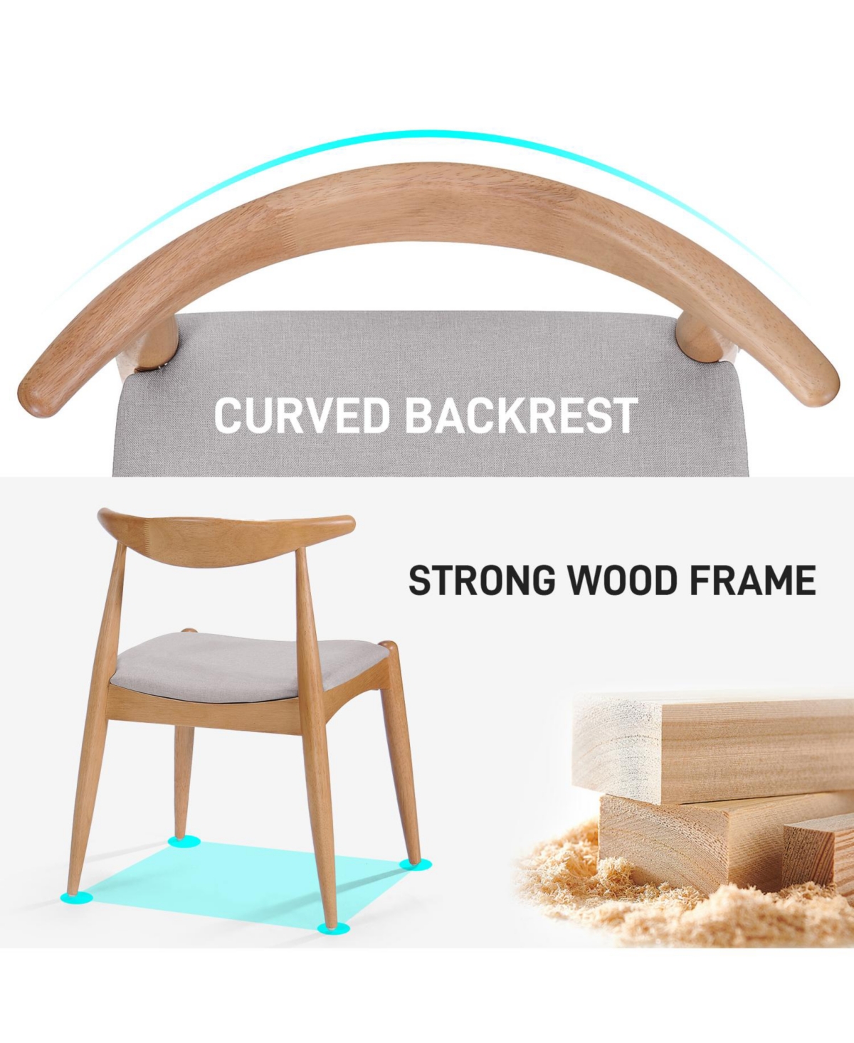 Streamdale Furniture Streamdale Mid-Century 5-Piece Dining Set