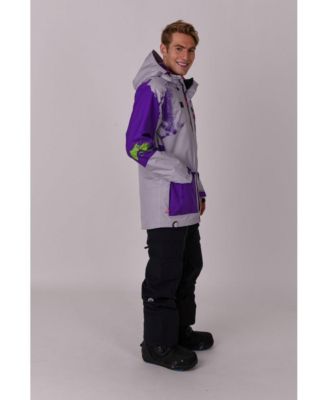 Men's After party Jacket Grey & Purple Men's