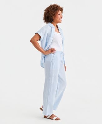 Petite High-Rise Comfortable Fit Pants