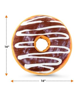 Reversible Photoreal Donut Decorative Pillow, 16" Round