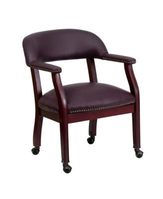 Conference Chair with Accent Nail Trim and Casters