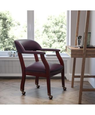 Conference Chair with Accent Nail Trim and Casters