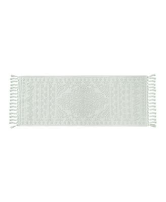 Nellore Fringe Cotton Bath Rug, 24" x 64"