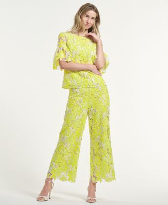 Women's Boxy Eyelet Crewneck Top