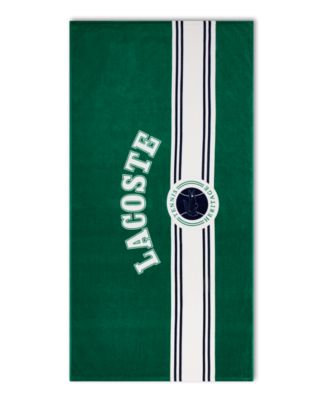 Single Badge Cotton Beach Towel, 36" x 72"