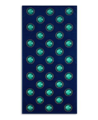 All-Over Badges Cotton Beach Towel, 36" x 72"