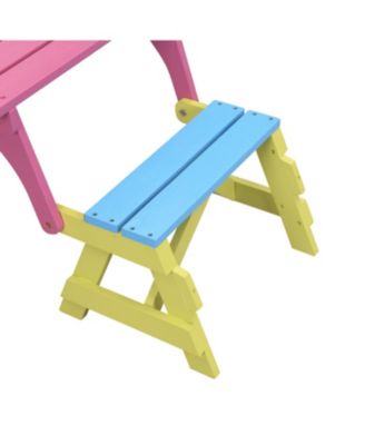 KID'S MULTI-FUNCTIONAL ARM CHAIR, TABLE+ 2 BENCHES (All-in-one)
