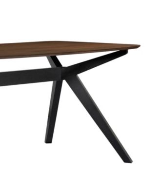 Wood Dining Table ,Walnut+Black