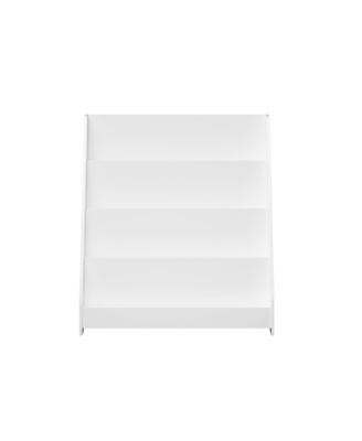 4-Tier Kids Bookshelf, Toddler Book Display Shelves, Helps Keep Bedrooms, Playrooms, and Classrooms Organized,White