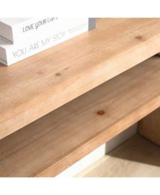 Rustic Console Table with Shelf