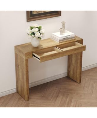 Streamdale Elegant Wood Grain Bar Table w/ Drawers - 50 Inches