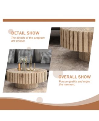 Modern Minimalist Circular Coffee Table