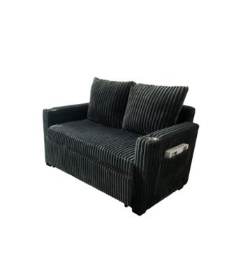 53" Corduroy Sleeper Sofa Recliner w/ USB - Living Room/Office