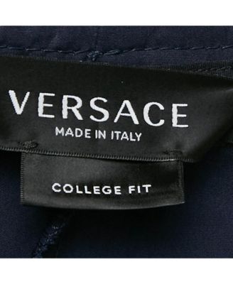 Men's Pre-Owned Balenciaga men Mcqueen Black Logo Embroidered Denim Shorts