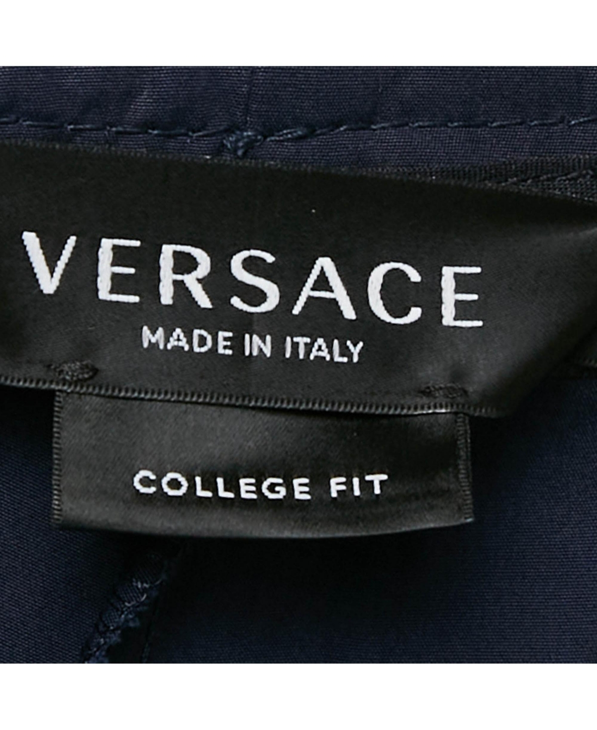 Pre-Owned Versace Men's Pre-Owned Balenciaga men Mcqueen Black Logo Embroidered Denim Shorts