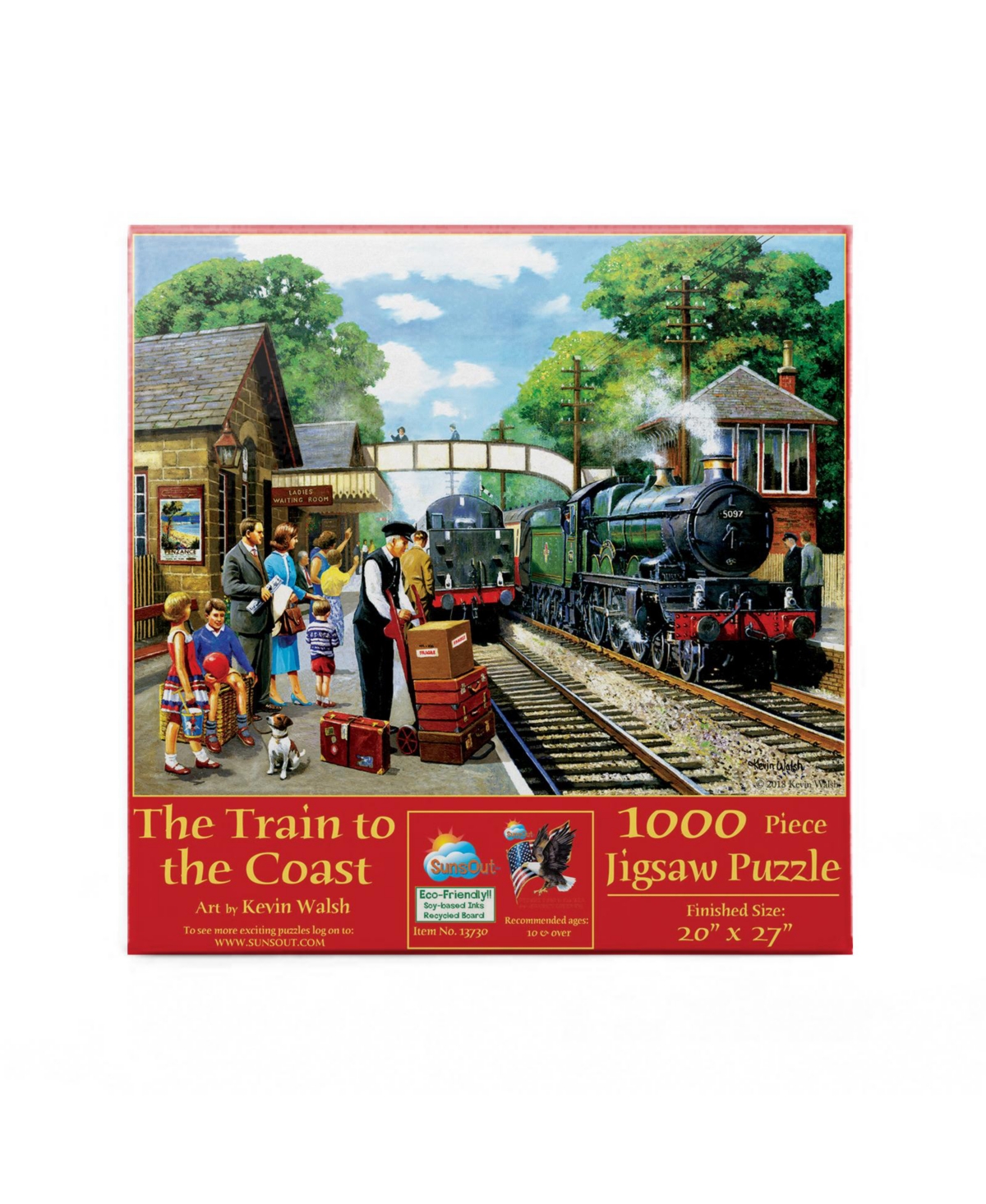 SunsOut The Train to the Coast 1000 piece Jigsaw Puzzle for Adults
