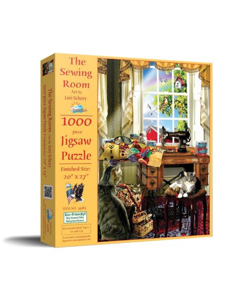 Детский пазл SunsOut The Sewing Room 1000 Piece Jigsaw Puzzle, Ages 15+