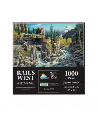 Rails West 1000 piece Jigsaw Puzzle for Adults