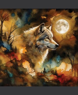 Wolf in Moonlight 500 piece Jigsaw Puzzle for Adults