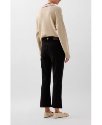 Women's Ankle Beads Denim Pant