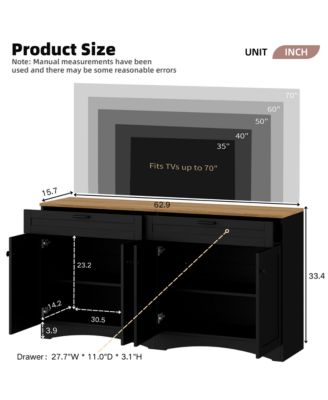 Farmhouse Entertainment Center for 70