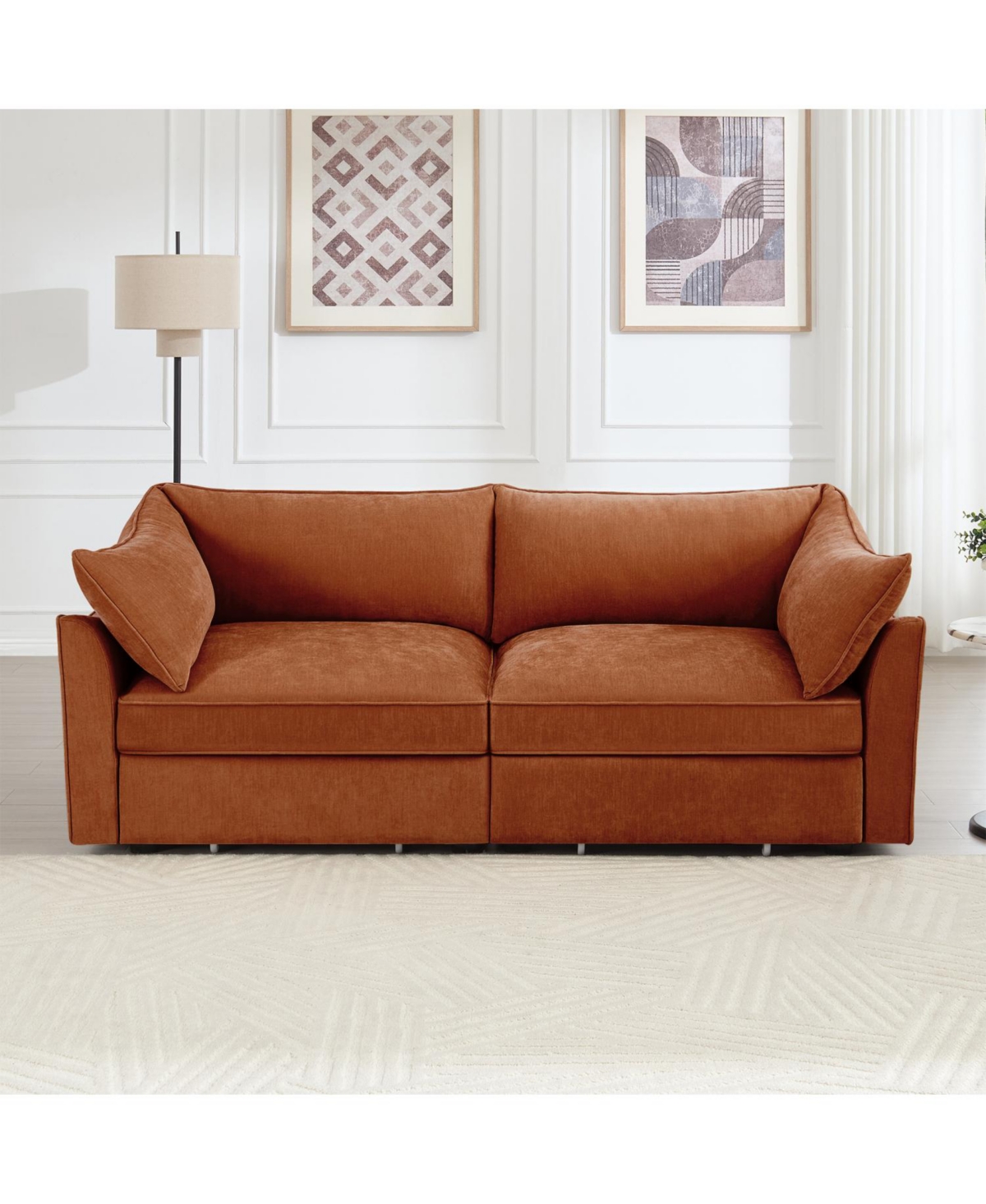 Streamdale Furniture Chenille 2-Seater Sofa with Underseat Storage