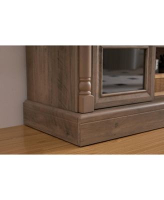 Streamdale Farmhouse Fireplace TV Stand, 70-inch Entertainment Center with LED