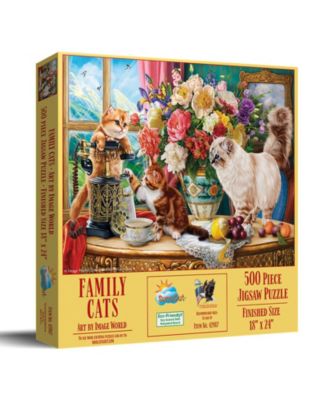 Family Cats 500 piece Jigsaw Puzzle for Adults