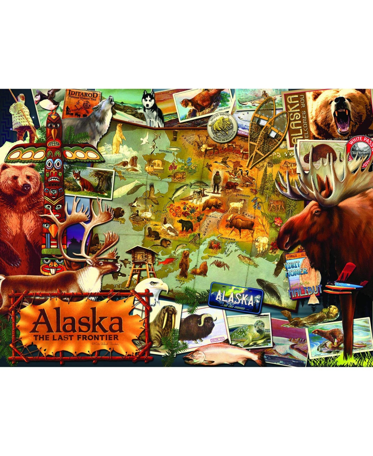 SunsOut Alaska, the Final Frontier 1000 piece Jigsaw Puzzle for Adults