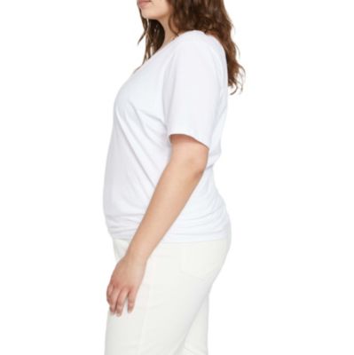 Plus Size Double V Tee