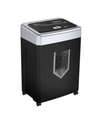 15-Sheet Office Paper Shredder, 40-min run, Heavy-Duty, Crosscut, Anti-Jam, P-4 Security, Shreds Paper/CD/Cards, 5 Gal Bin